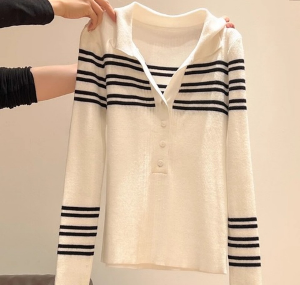 Long sleeve sweater bottoming shirt for women