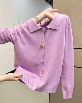 Knitted slim cardigan autumn and winter sweater for women