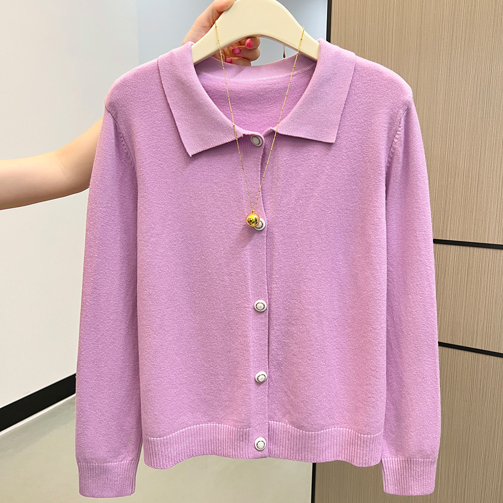 Knitted slim cardigan autumn and winter sweater for women