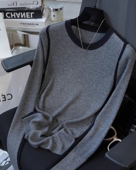 Simple fashion sweater splice bottoming shirt