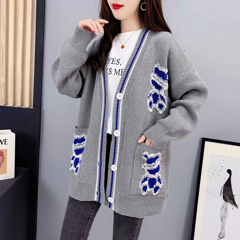 Loose cartoon Korean style coat autumn all-match sweater