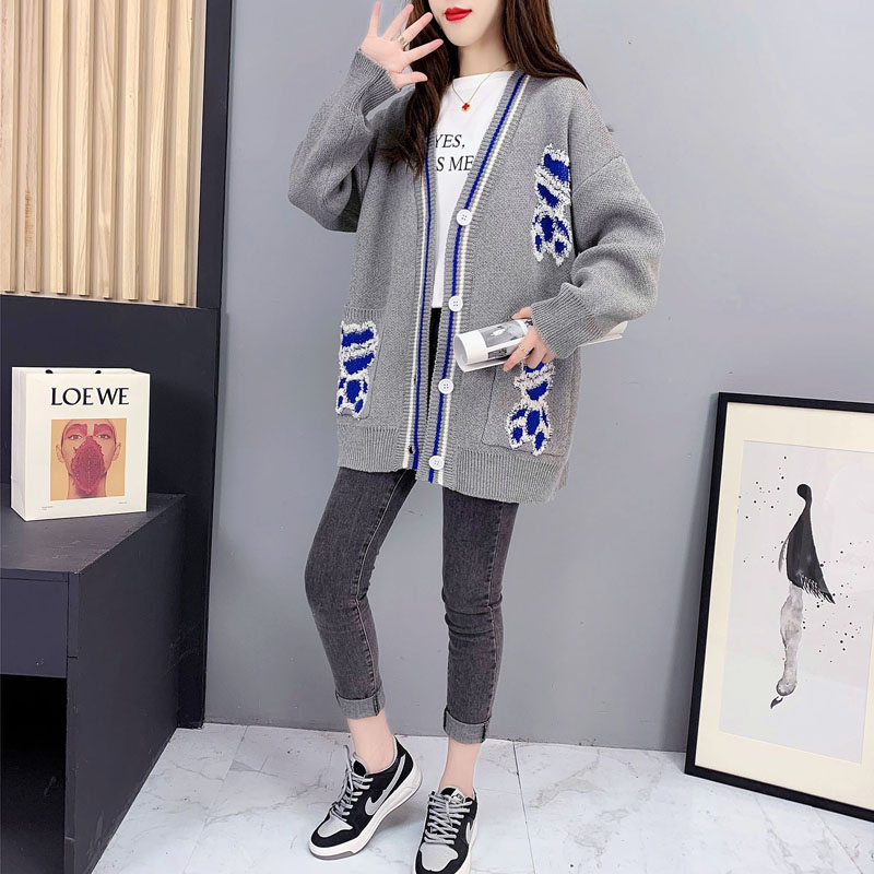 Loose cartoon Korean style coat autumn all-match sweater