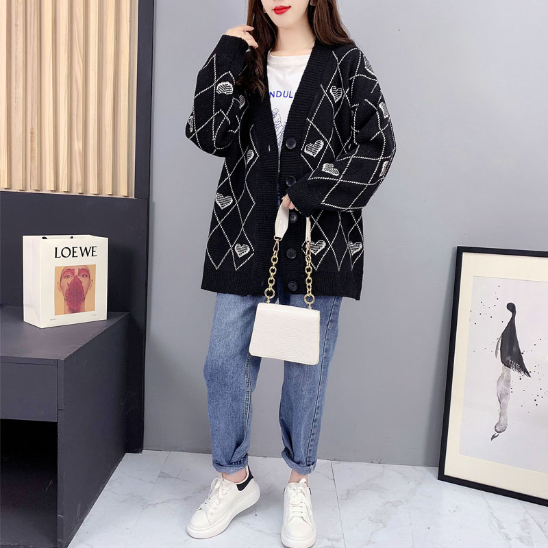 Thick autumn and winter sweater retro Japanese style tops