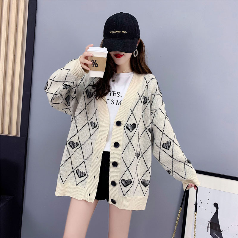 Thick autumn and winter sweater retro Japanese style tops