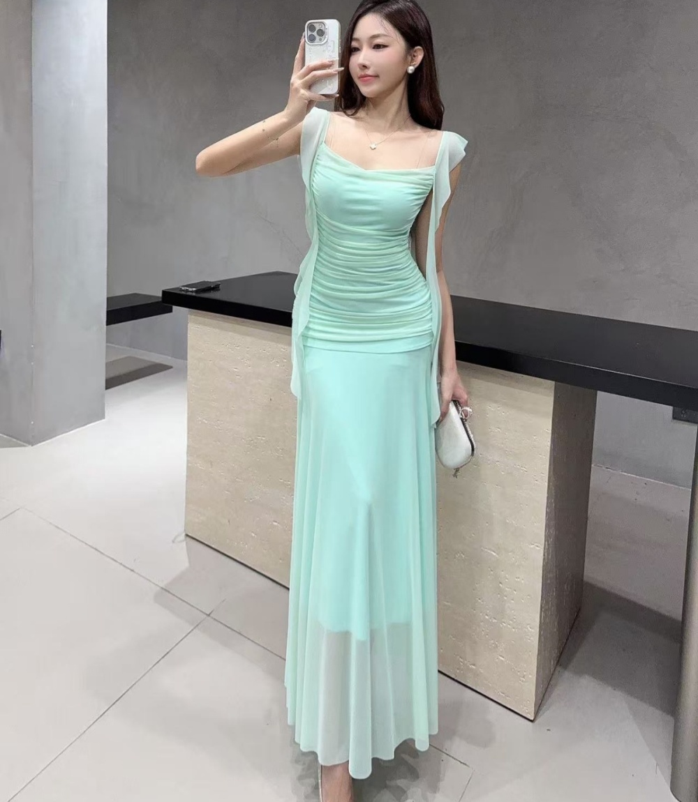 Package hip vacation dress seaside slim long dress