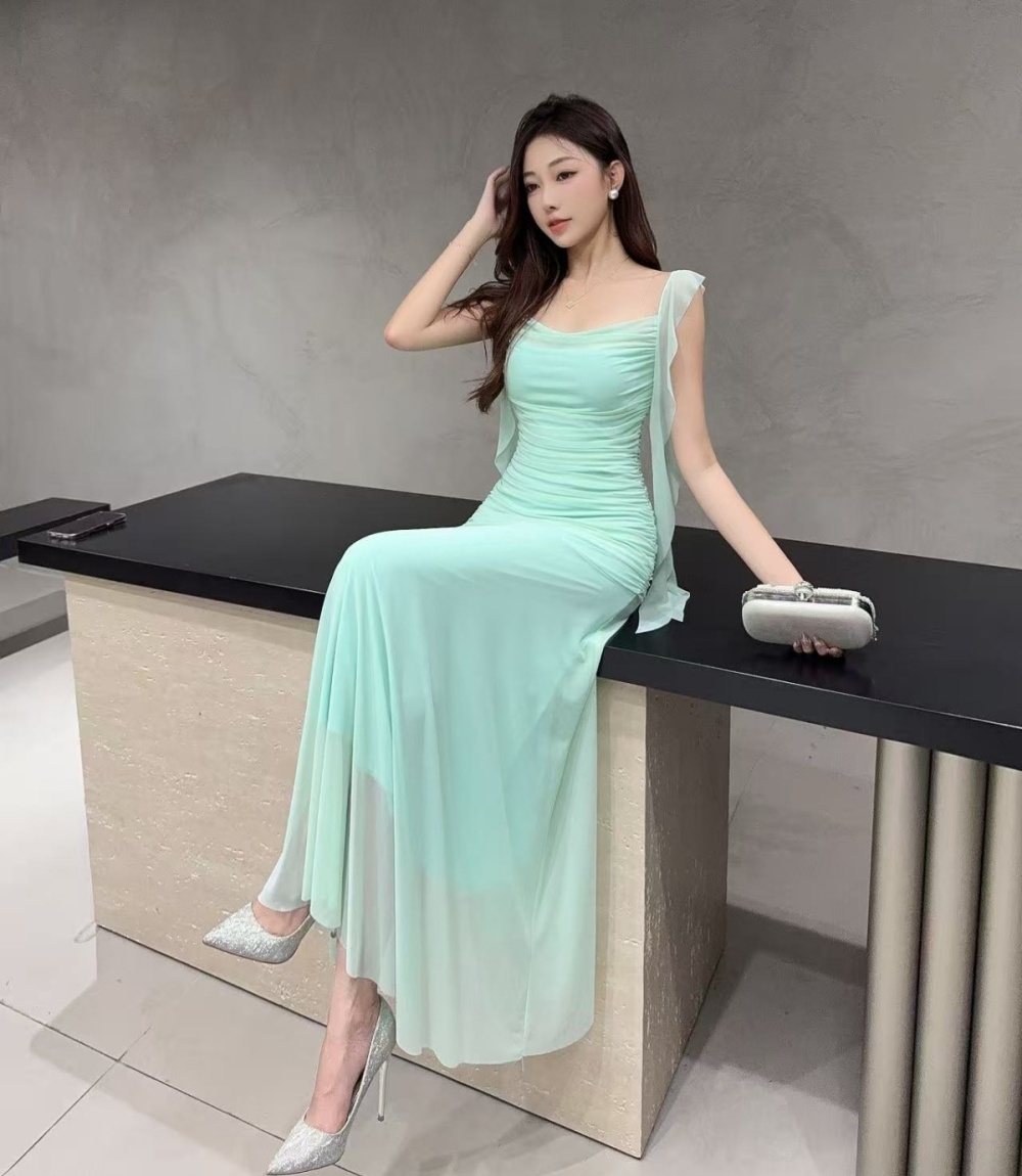 Package hip vacation dress seaside slim long dress