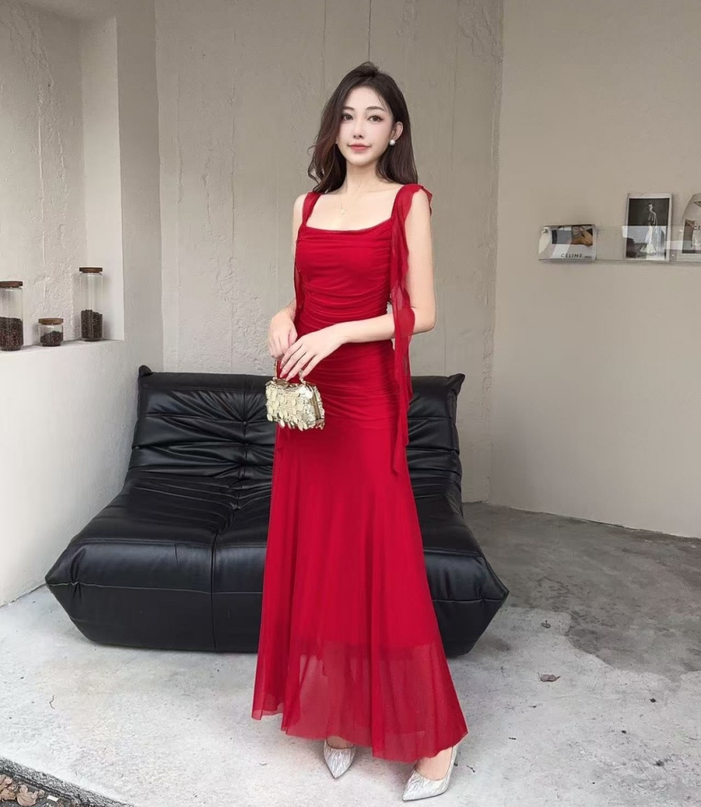 Package hip vacation dress seaside slim long dress