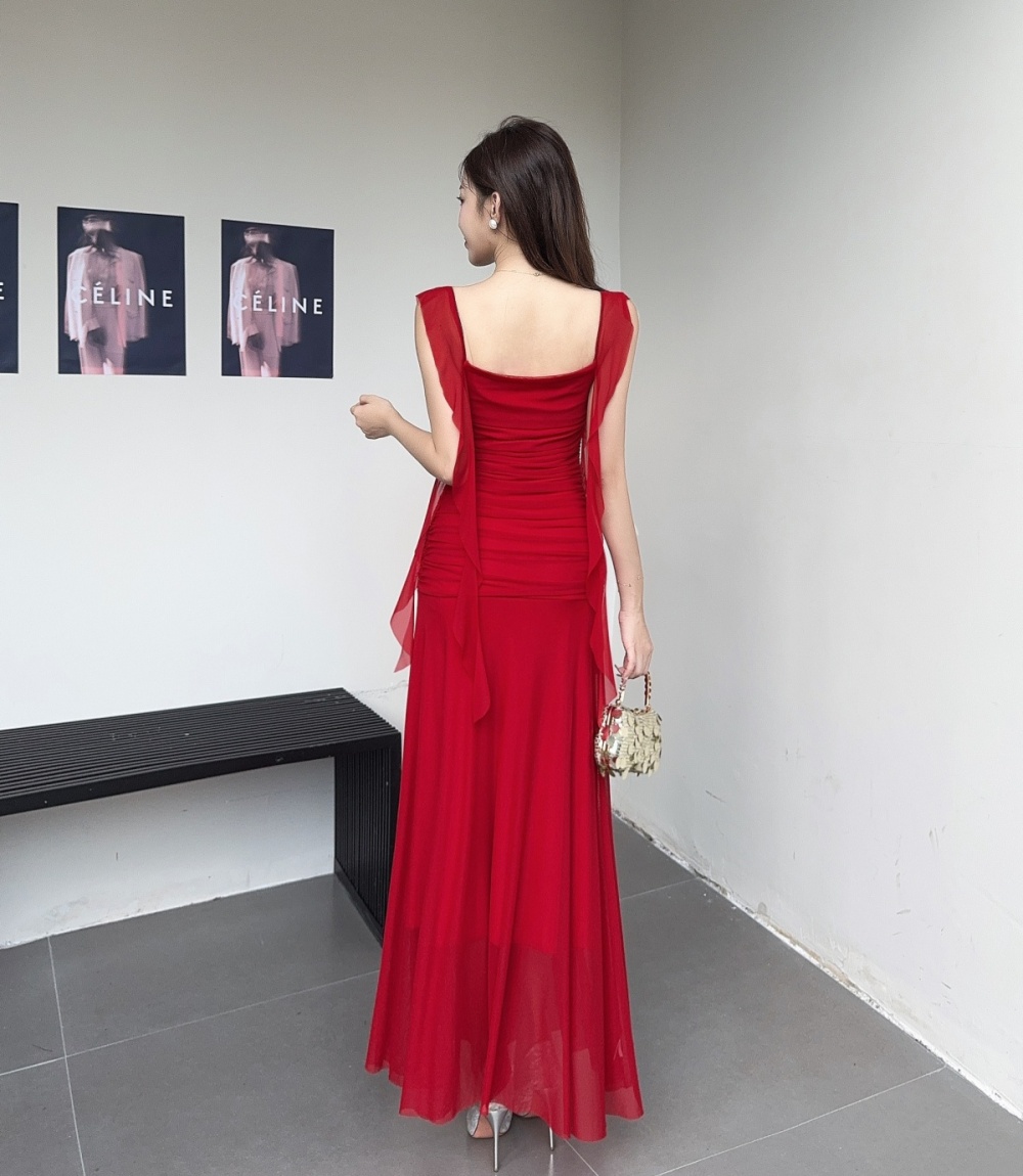 Package hip vacation dress seaside slim long dress