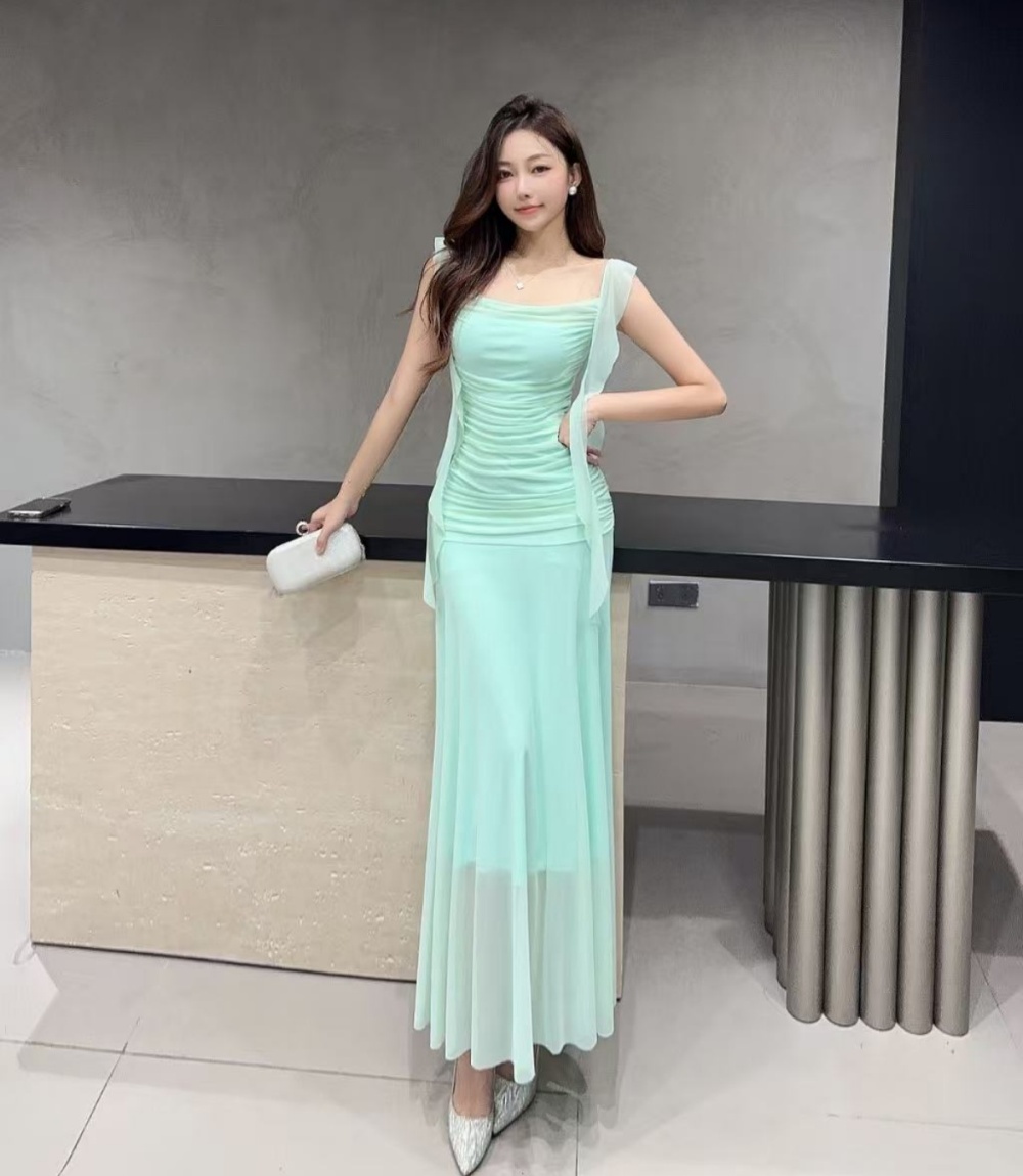 Package hip vacation dress seaside slim long dress