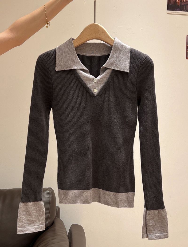 Slim sweater inside the ride bottoming shirt for women