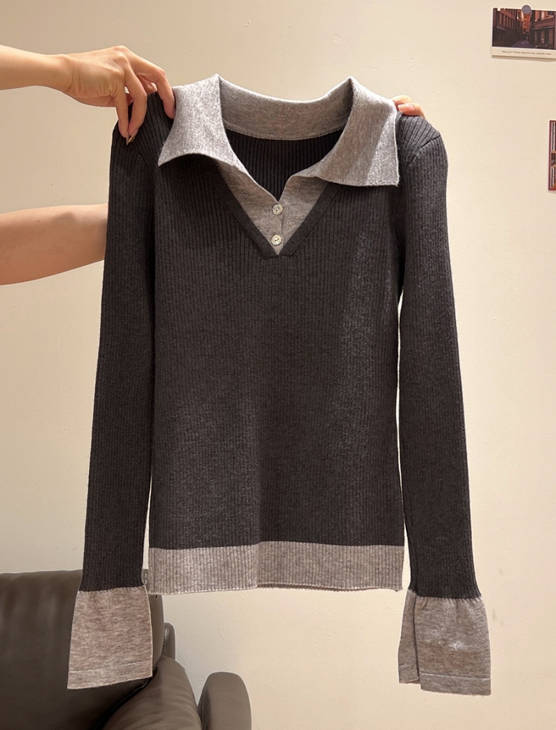 Slim sweater inside the ride bottoming shirt for women