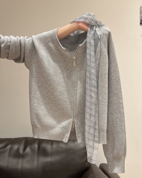 Western style bottoming shirt autumn and winter cardigan for women