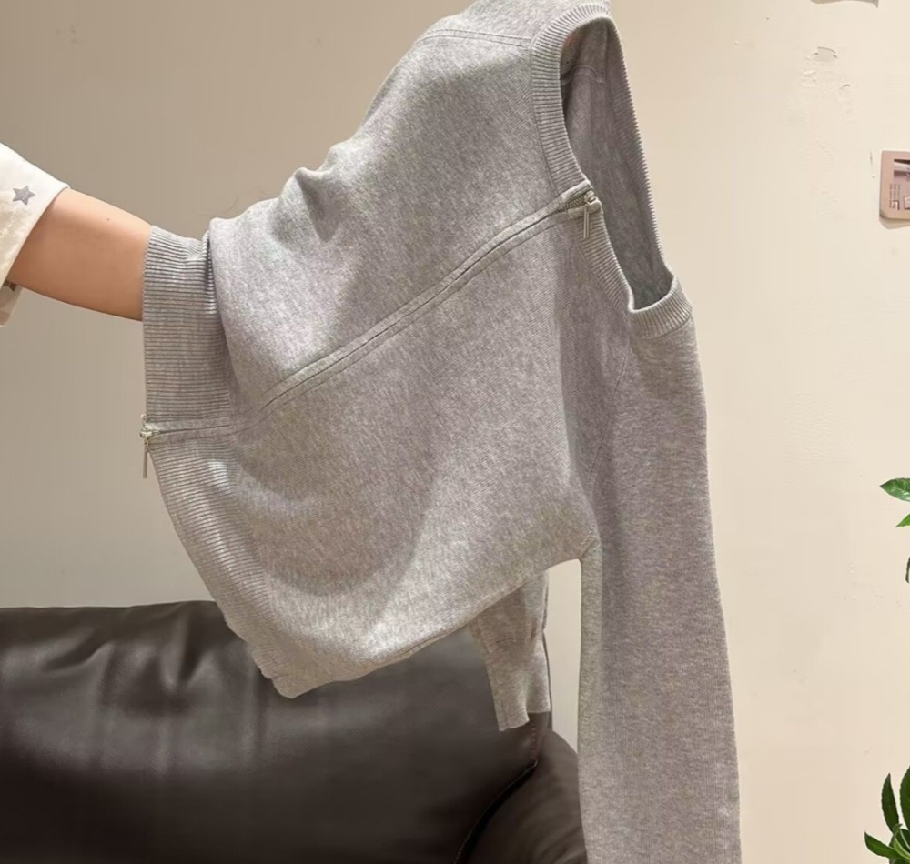 Western style bottoming shirt autumn and winter cardigan for women