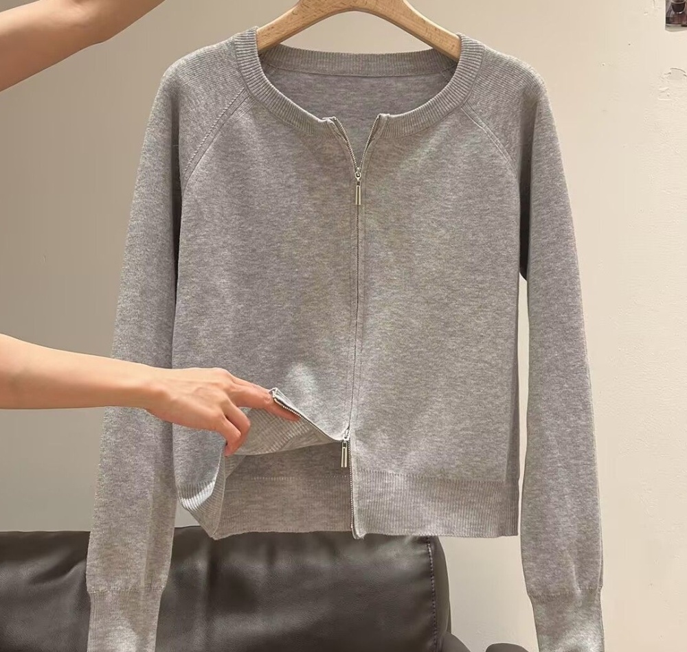 Western style bottoming shirt autumn and winter cardigan for women