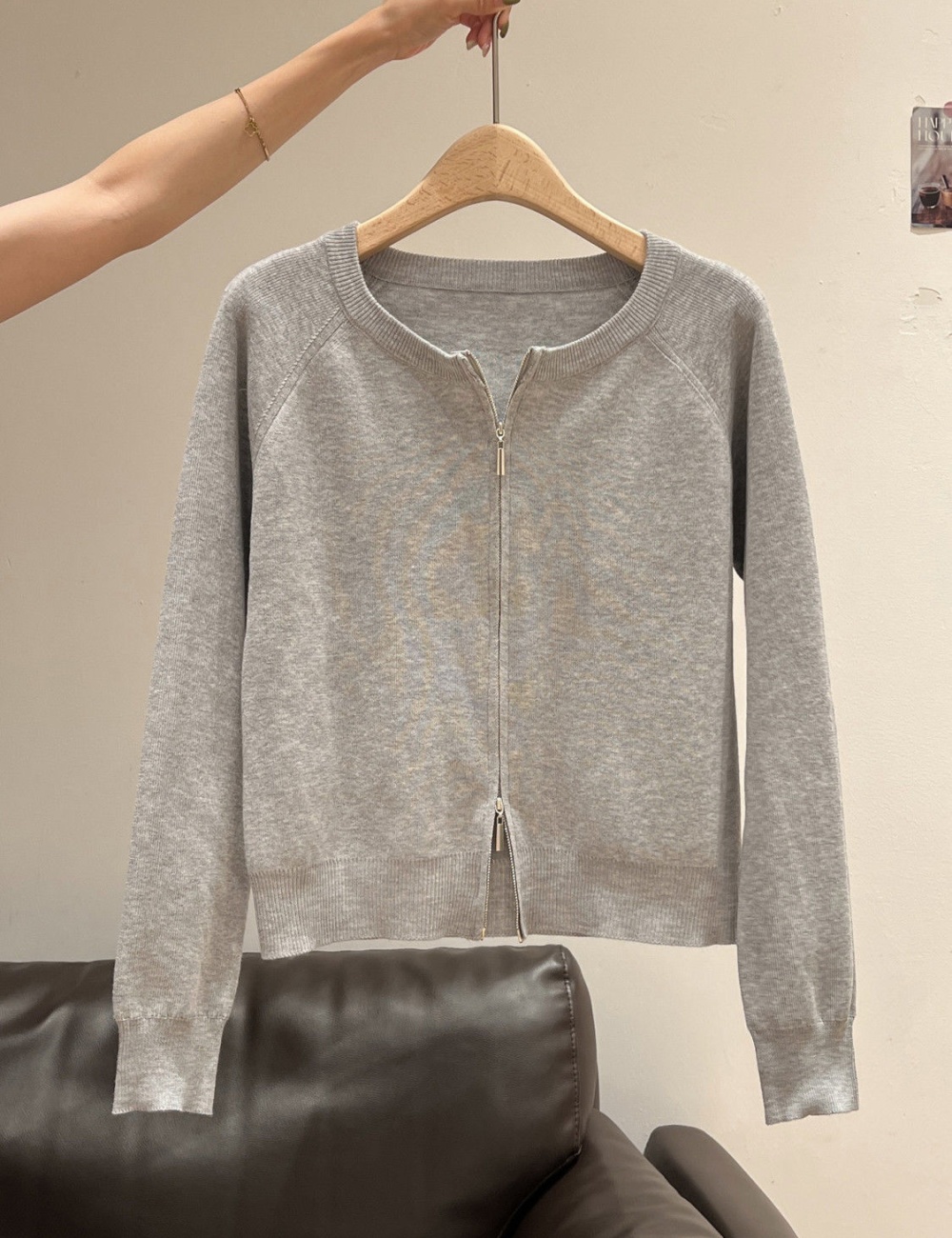 Western style bottoming shirt autumn and winter cardigan for women
