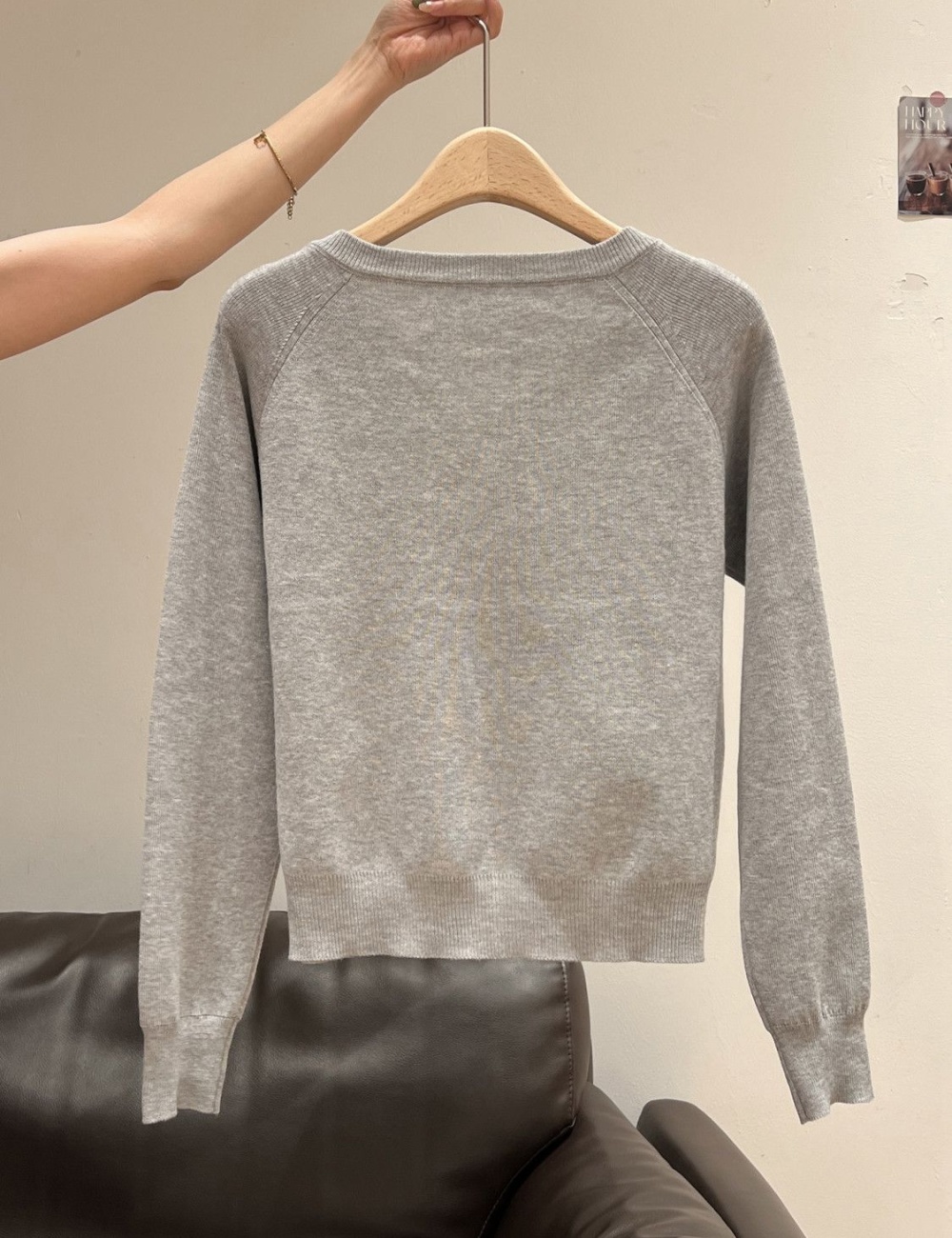 Western style bottoming shirt autumn and winter cardigan for women