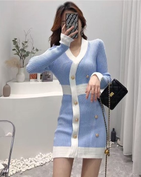 Korean style winter dress bottoming T-back for women