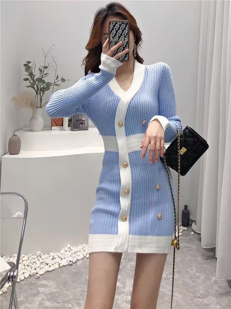 Korean style winter dress bottoming T-back for women