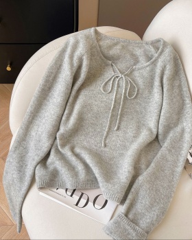 Frenum slim tops all-match sweater for women