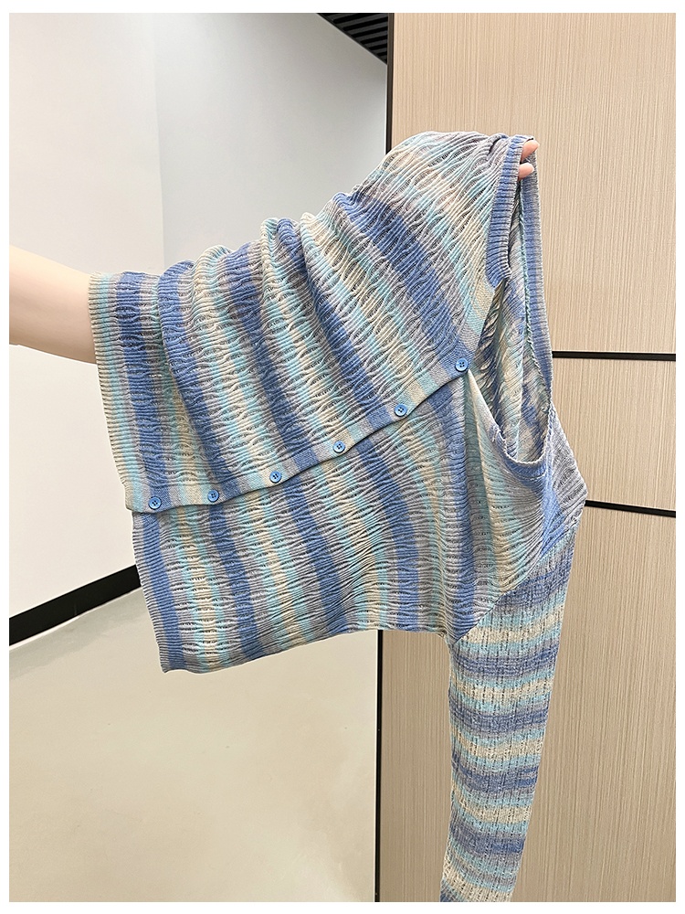Knitted long sleeve sweater autumn and winter tops
