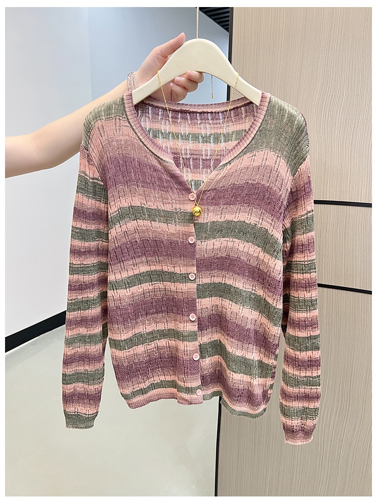 Knitted long sleeve sweater autumn and winter tops