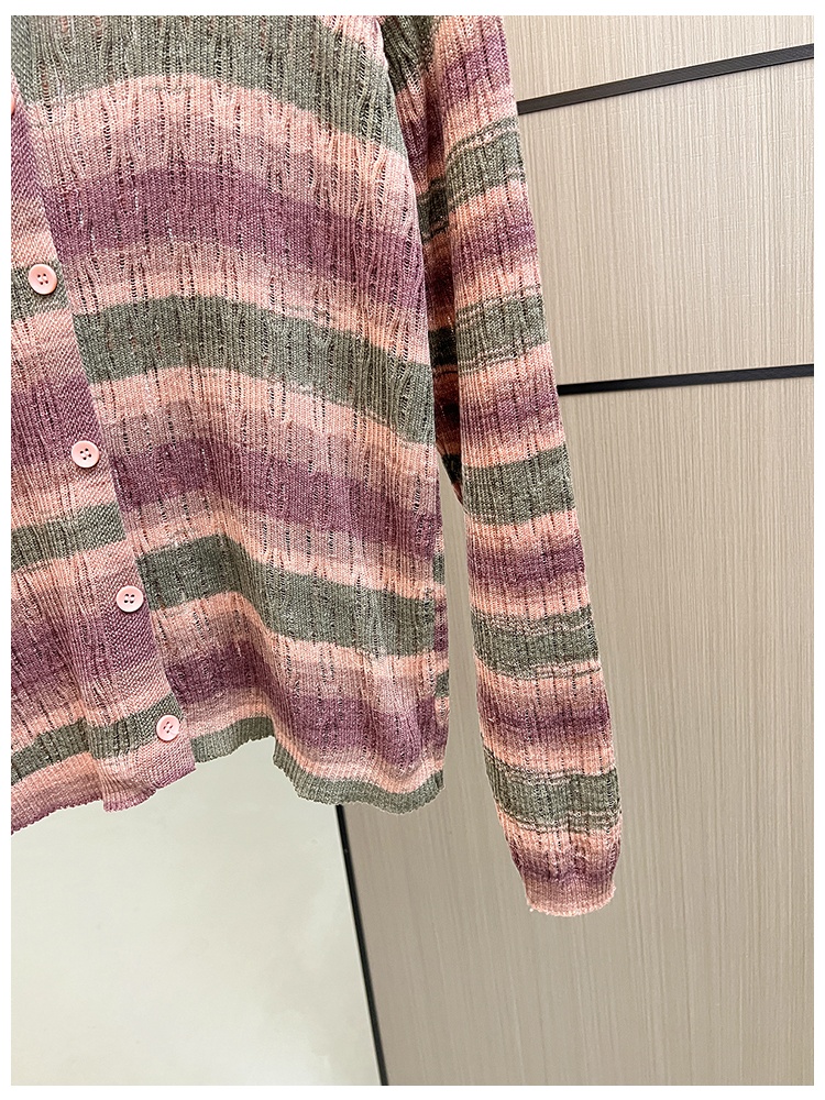 Knitted long sleeve sweater autumn and winter tops
