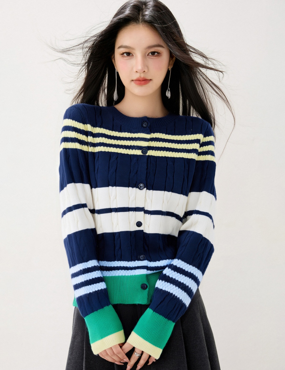 Show young unique sweater autumn Korean style cardigan
