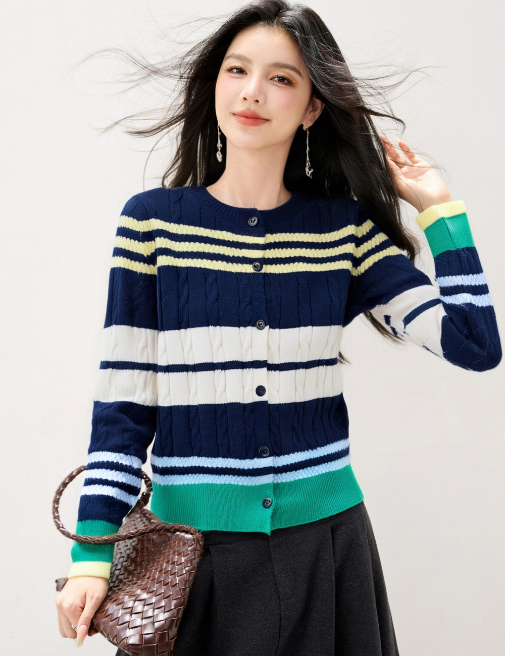 Show young unique sweater autumn Korean style cardigan