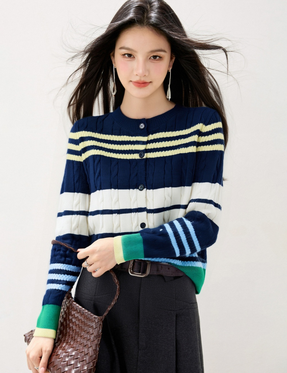 Show young unique sweater autumn Korean style cardigan
