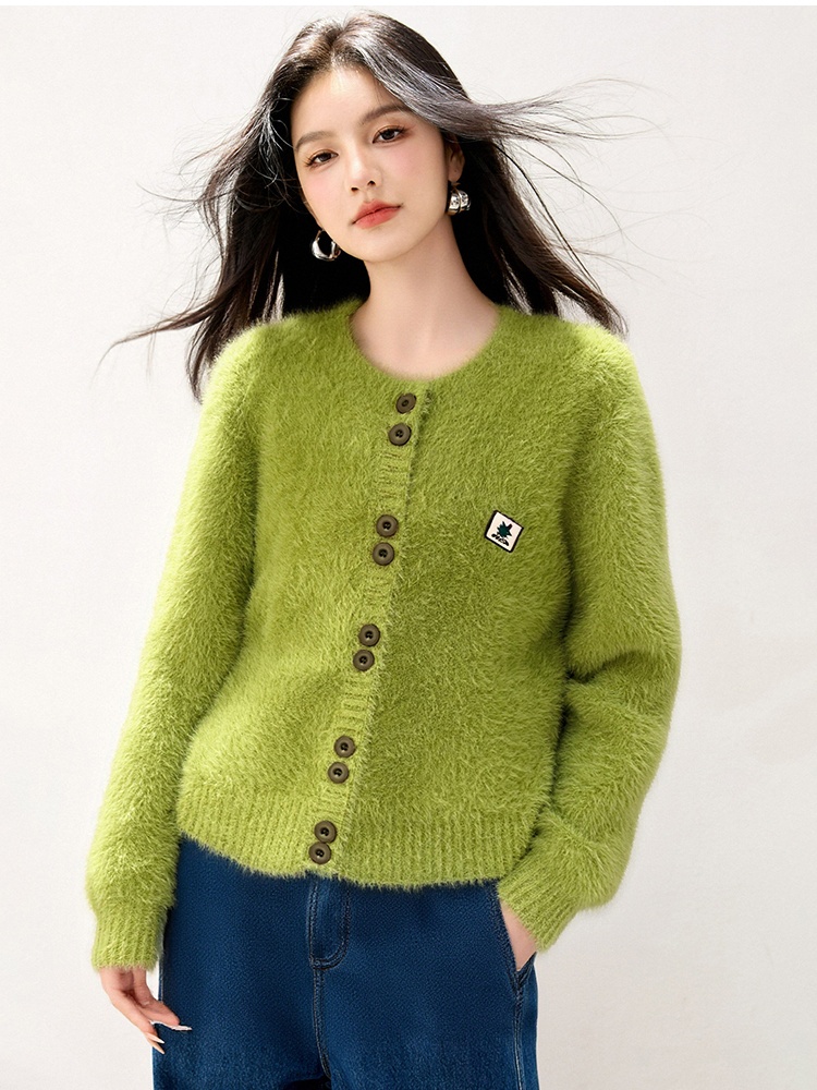 Knitted long sleeve coat lazy Casual cardigan