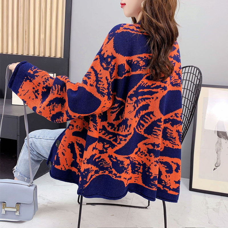 All-match winter cardigan knitted tops for women