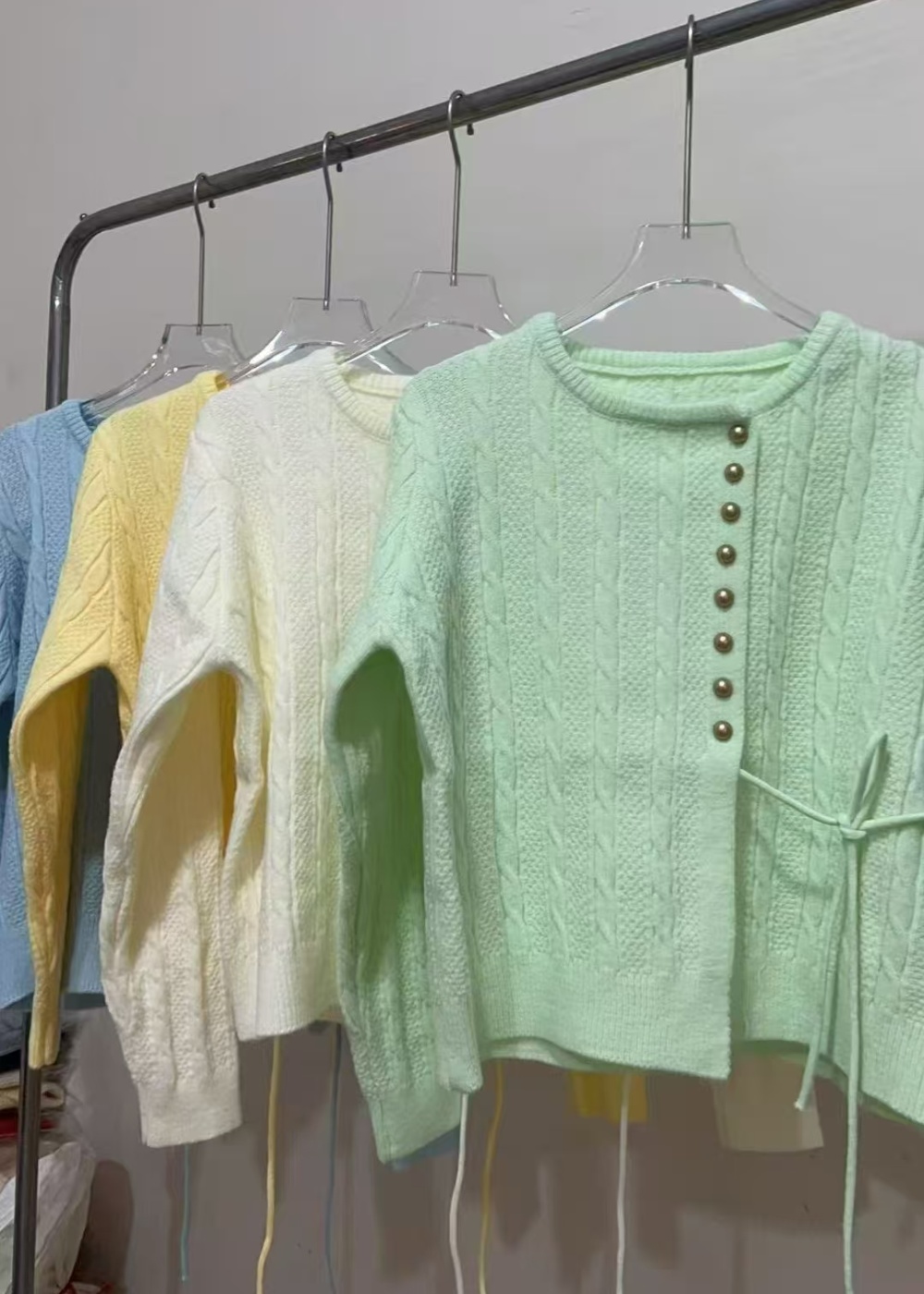Lazy sweater knitted cardigan for women
