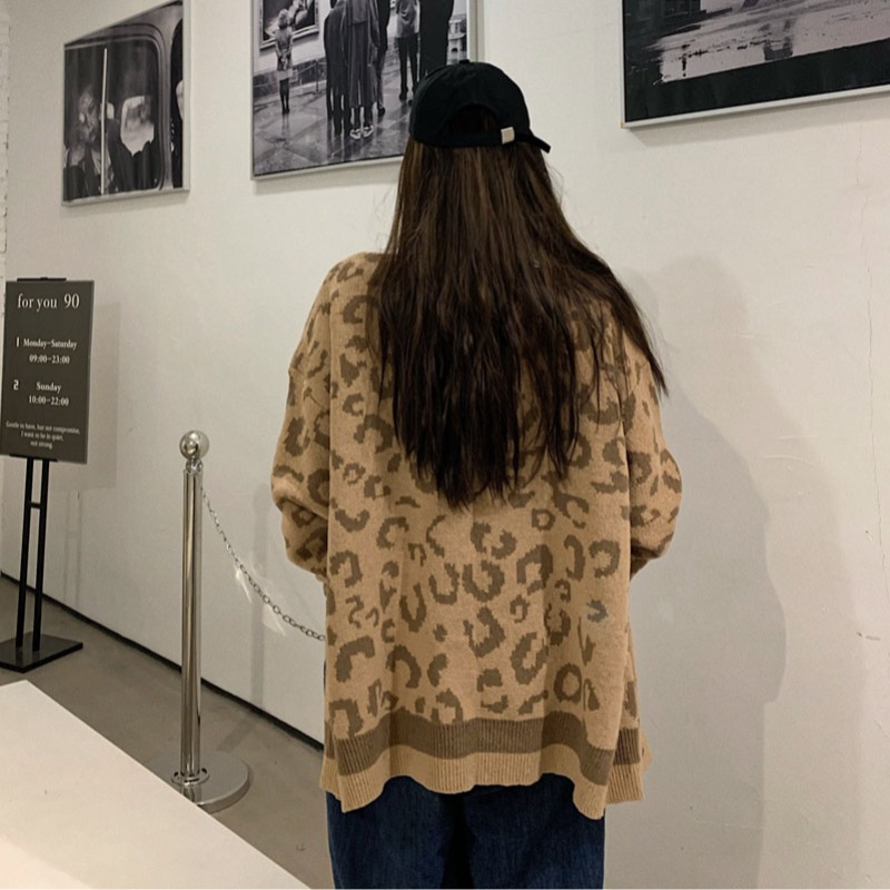 Printing autumn coat Western style cardigan for women