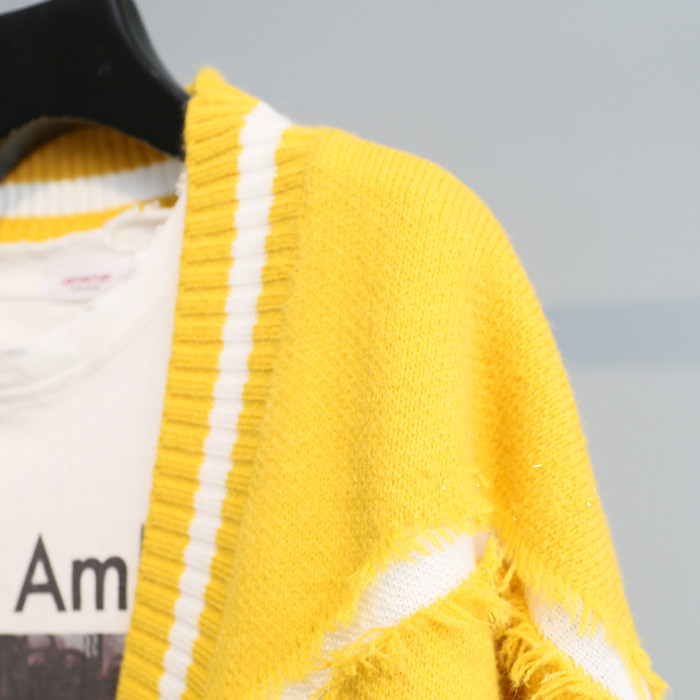 Loose knitted lazy cardigan autumn long sweater