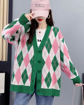 Large yard loose tops wears outside sweater for women