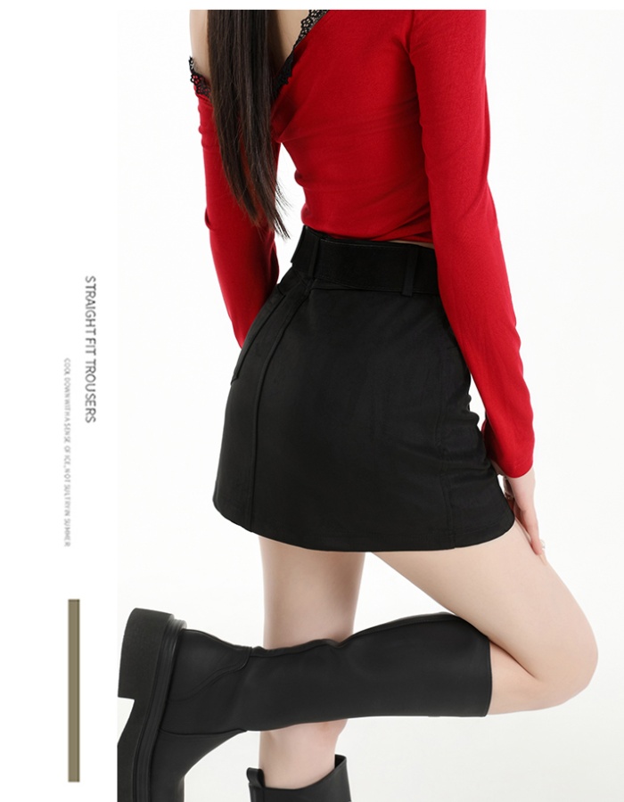 High waist skirt A-line short skirt for women