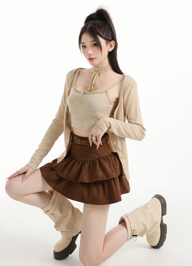 High waist skirt all-match short skirt for women