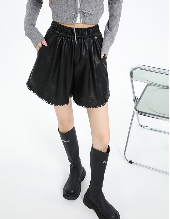 High waist shorts slim boots pants for women