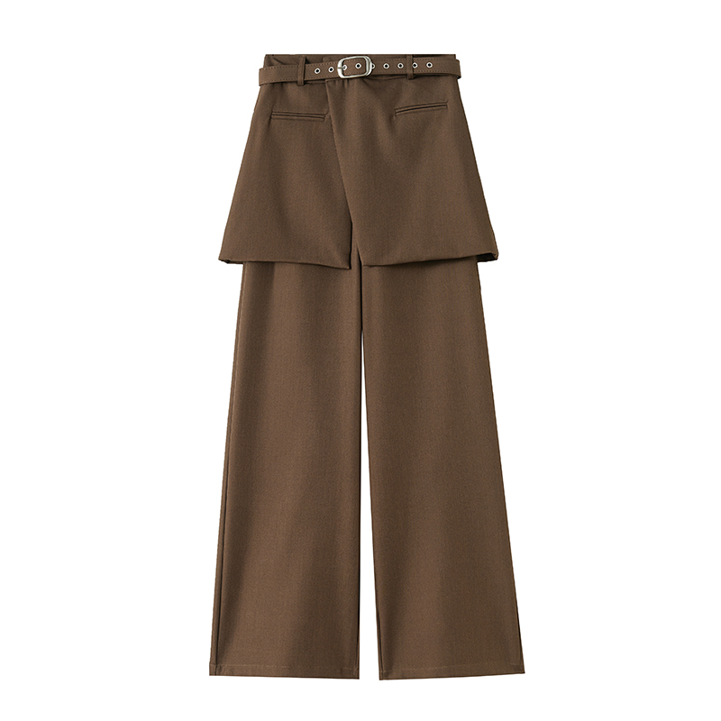 Autumn Casual wide leg pants high waist suit pants for women