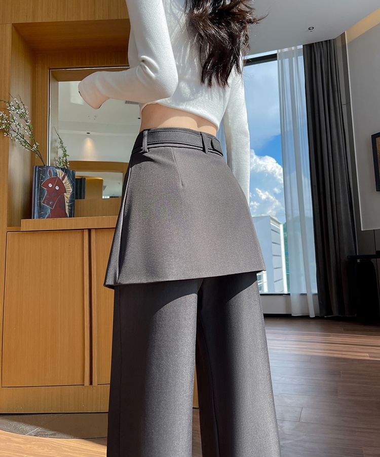 Autumn Casual wide leg pants high waist suit pants for women