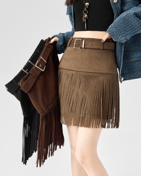 Autumn and winter skirt A-line short skirt for women
