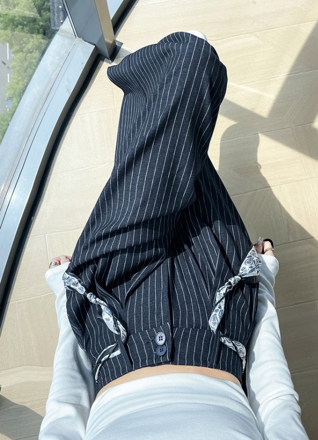 Casual business suit drape wide leg pants for women
