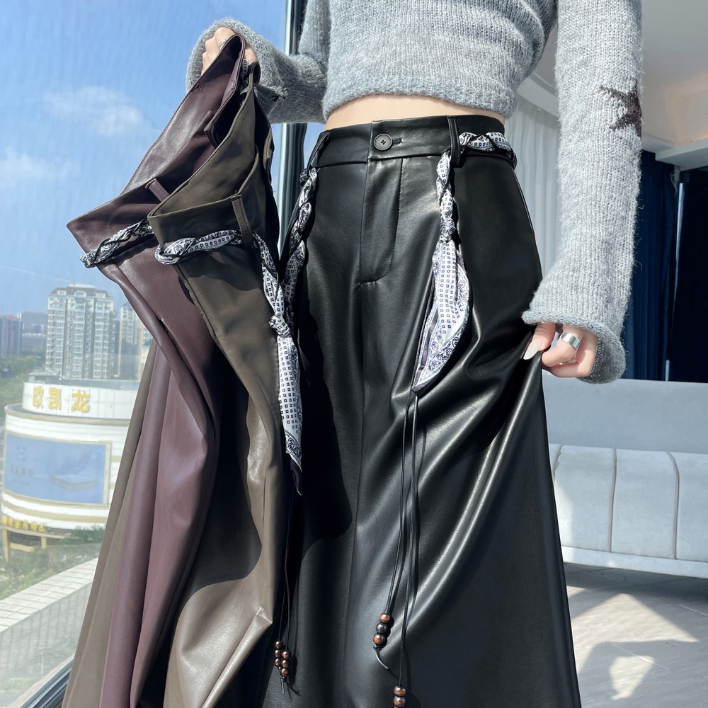 All-match loose wide leg pants high waist long pants for women