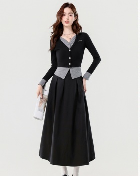 Collocation Korean style short skirt tops a set
