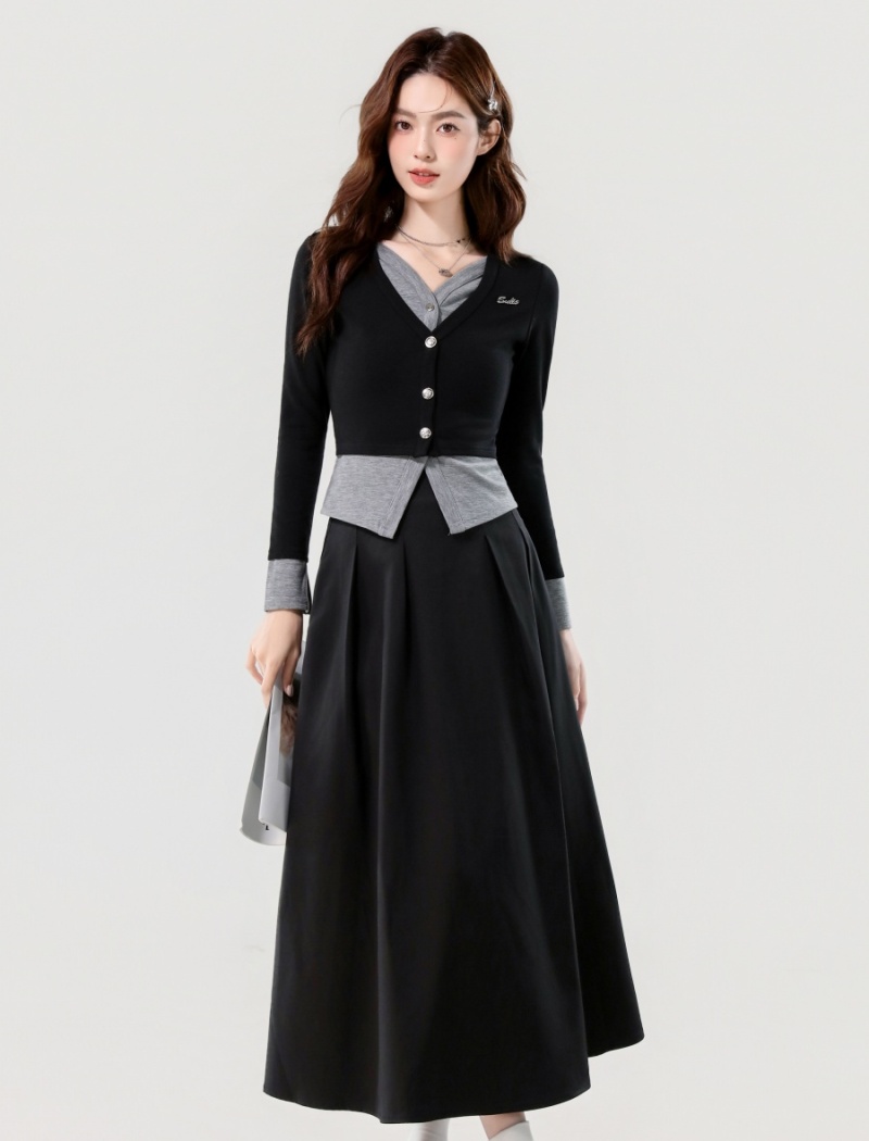 Collocation Korean style short skirt tops a set