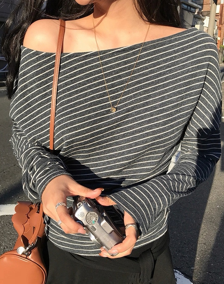 Spicegirl stripe T-shirt fashion tops for women