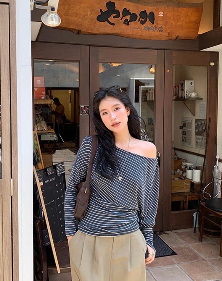 Spicegirl stripe T-shirt fashion tops for women