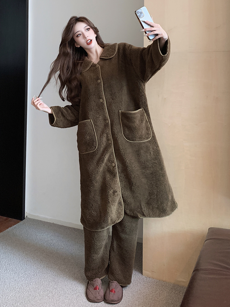 Light luxury nightgown pajamas a set for women