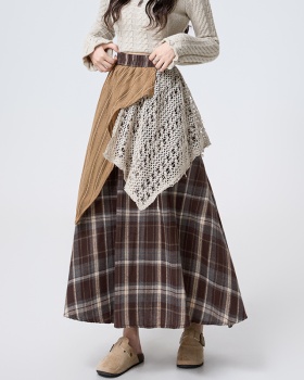 Mixed colors Casual high waist skirt for women