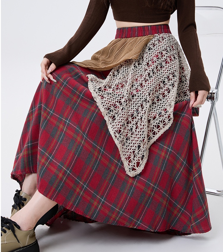Mixed colors Casual high waist skirt for women